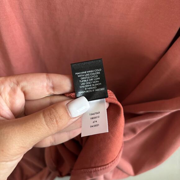 Torrid Knot Front Tank Top Stretchy Sleeveless Dusty Rose Women's Plus Size 4XL - Picture 7 of 10